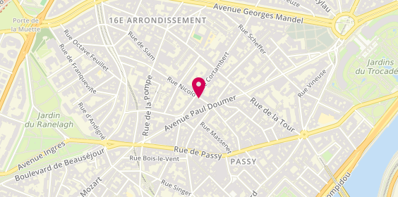 Plan de MARCADET Blandine, 36 Bis Rue Nicolo, 75116 Paris