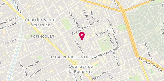 Plan de RAHARINOSY Jean-Jacques, 7 Rue du Morvan, 75011 Paris