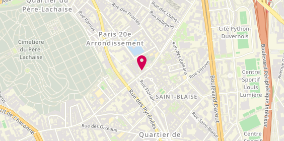 Plan de FONTAINE Didier, 117 Rue de Bagnolet, 75020 Paris