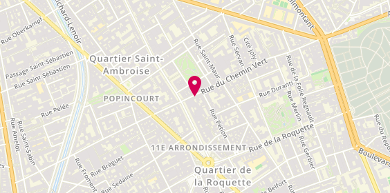 Plan de BEKKI Emma, 82 Rue du Chemin Vert, 75011 Paris