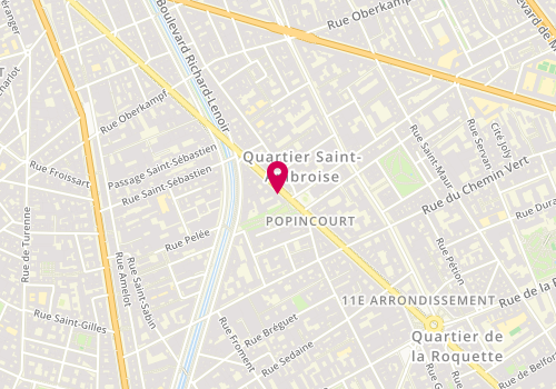 Plan de ROBERT Nicolas, 76 Boulevard Voltaire, 75011 Paris