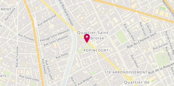 Plan de FRANCOIS Valérie, 76 Boulevard Voltaire, 75011 Paris