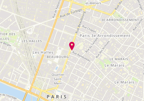Plan de LAFABREGUE Céline, 30 Rue Rambuteau, 75003 Paris