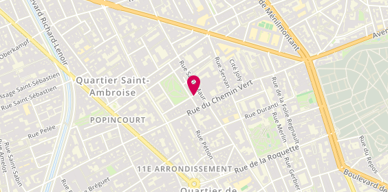 Plan de BURET Jérémy, 22 Rue Rochebrune, 75011 Paris