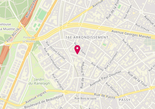 Plan de PELLET Yves, 8 Rue Jean Richepin, 75016 Paris