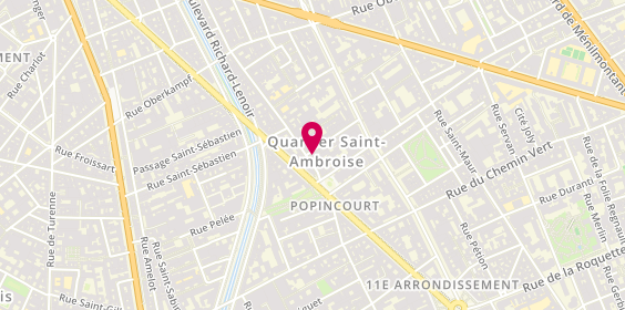Plan de SAINT-EVE Nicolas, 2 Rue Pasteur, 75011 Paris