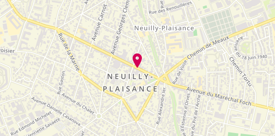 Plan de Cabinet de Kinesitherapie, 55 Avenue Marechal Foch, 93360 Neuilly-Plaisance