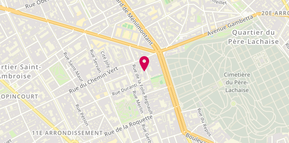 Plan de LEMONNIER Carla, 11 Rue Rene Villerme, 75011 Paris