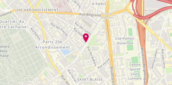 Plan de COLCANAP Benoît, 139 Rue de Bagnolet, 75020 Paris