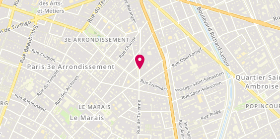 Plan de DEMARET Théo, 100 Rue de Turenne, 75003 Paris