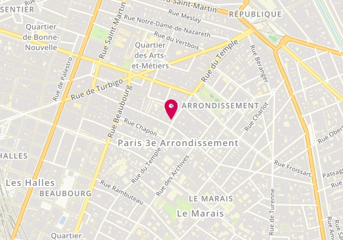 Plan de DUMAS Romain, 133 Rue du Temple, 75003 Paris