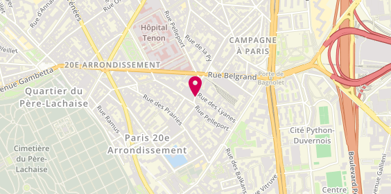 Plan de CAHUZAC Camille, 30 Rue Pelleport, 75020 Paris