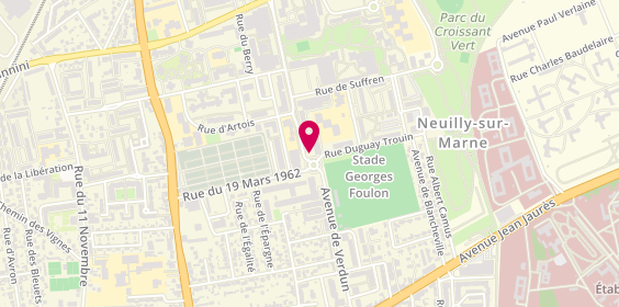Plan de JEANNOT Isabelle, 1 Place des Victoires, 93330 Neuilly-sur-Marne