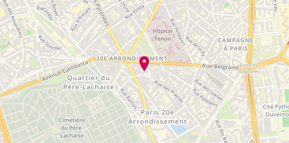 Plan de HERNANDEZ Raúl, 30 Rue de la Cour des Noues, 75020 Paris
