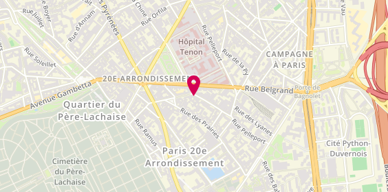 Plan de NOUGAREDES Germain, 27 Rue de la Cours des Noues, 75020 Paris