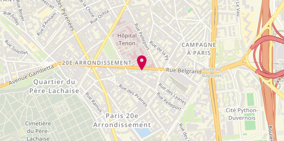 Plan de GUTIERREZ Marie, 30 Rue Belgrand, 75020 Paris