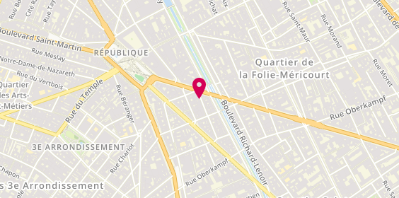Plan de DEGUINE Romain, 25 Rue du Grand Prieure, 75011 Paris