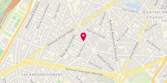 Plan de OUALIBANGA-TOLO Florine, 8 Rue Gustave Courbet, 75116 Paris