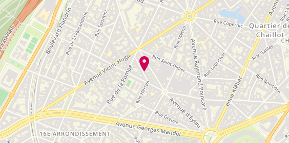 Plan de DUMONT Bruno, 14 Rue Gustave Courbet, 75116 Paris