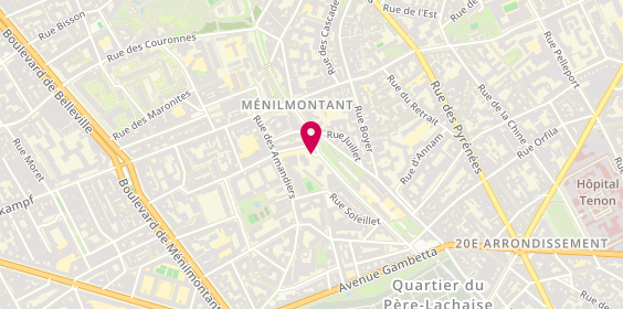 Plan de JOLIVET Christophe, 24 Rue des Platrieres, 75020 Paris