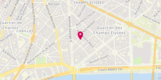 Plan de ALLION Alicia, 6 Rue de la Renaissance, 75008 Paris