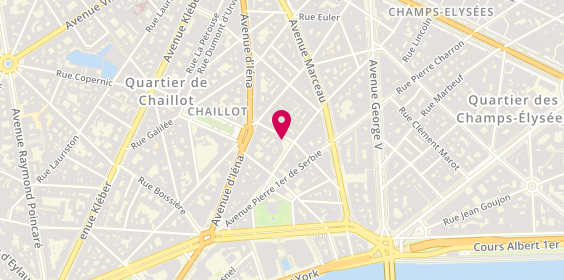 Plan de GALLOY Didier, 21 Rue Georges Bizet, 75116 Paris