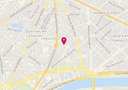 Plan de LEBLANC Orlane, 23 Rue Georges Bizet, 75116 Paris