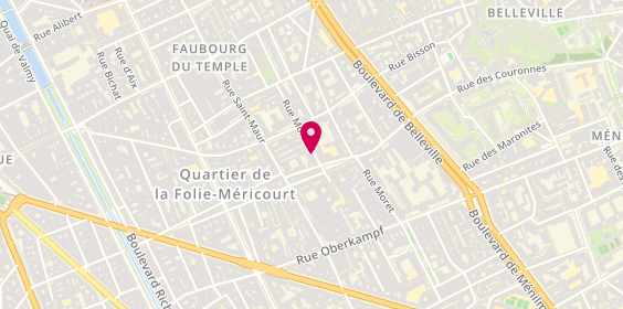 Plan de GALZIN Aude, 3 Rue Morand, 75011 Paris