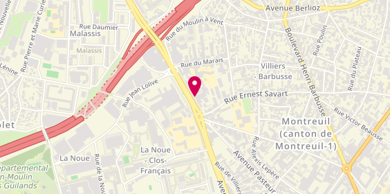 Plan de JIMENEZ AVILA Amaia, 4 Place du General de Gaulle, 93105 Montreuil