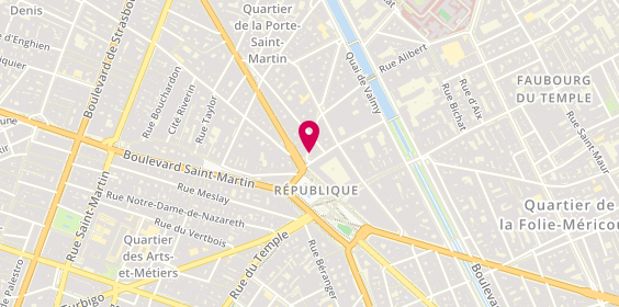 Plan de NOGAREDE Juliane, 2 Rue Beaurepaire, 75010 Paris