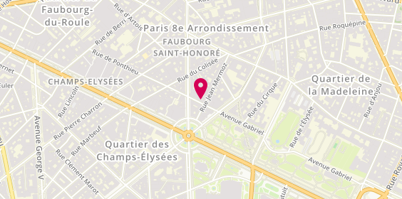 Plan de MAGAND Catherine, 8 Rue de Ponthieu, 75008 Paris
