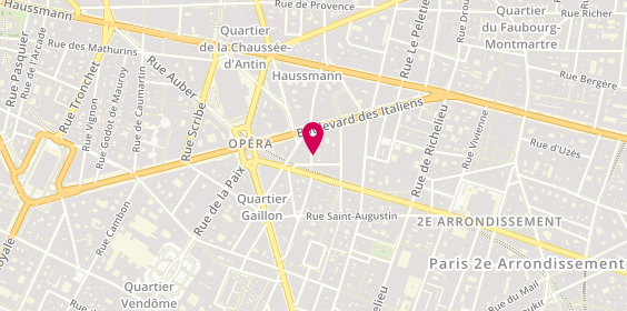 Plan de THOMAS Etienne, 18 Rue de la Michodière, 75002 Paris