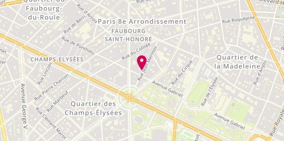 Plan de DESCOUTURES Bernard, 5 Rue Jean Mermoz, 75008 Paris