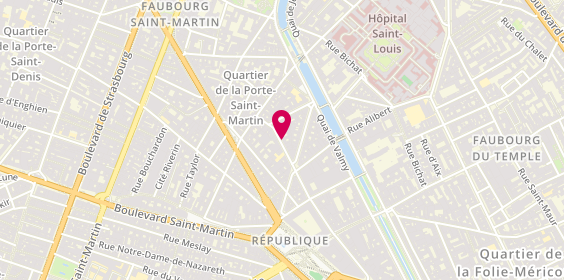 Plan de CHAUVIN Mathilde, 26 Rue Yves Toudic, 75010 Paris