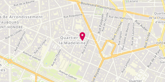 Plan de BURGUN Olivier, 15 Rue de Surene, 75008 Paris