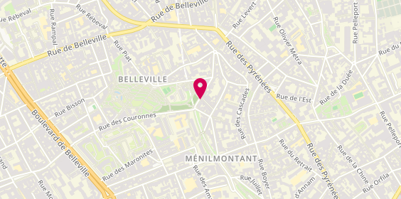 Plan de DOS Santos Stéphanie, 104 Rue des Couronnes, 75020 Paris