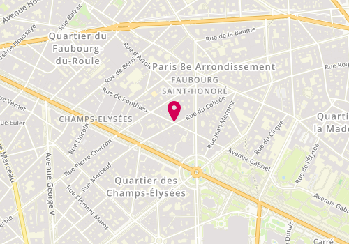 Plan de FENOU Thierry, 28 Rue de Ponthieu, 75008 Paris