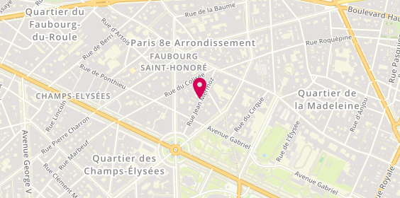 Plan de BASILE Christophe, 11 Bis Rue Jean Mermoz, 75008 Paris