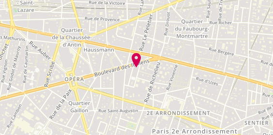 Plan de MOLLIER Bernard, 11 Boulevard des Italiens, 75002 Paris
