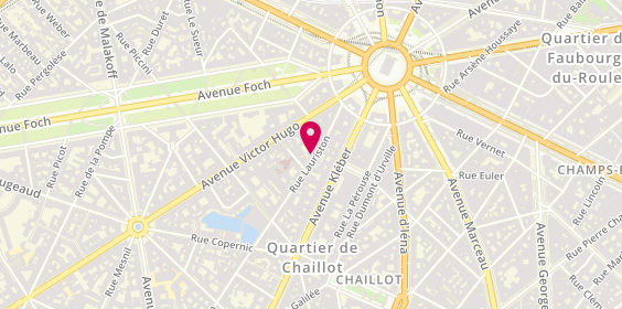Plan de DORLEANS BENADINER Edwige, 20 Rue Lauriston, 75016 Paris
