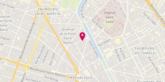 Plan de SERRA Frédéric, 10 Rue de Marseille, 75010 Paris