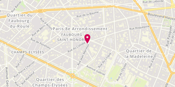 Plan de AMAND Jean Pierre, 25 Rue Jean Mermoz, 75008 Paris