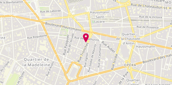 Plan de VIDEAU Laurence, 29 Rue Tronchet, 75008 Paris