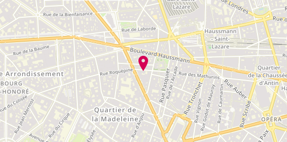 Plan de GRIFFON Dominique, 57 Rue des Mathurins, 75008 Paris
