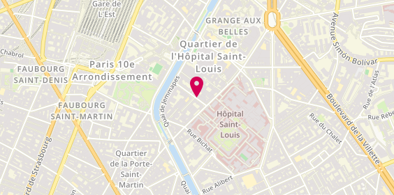 Plan de CONSTANTIN Isabelle, 6 Rue de l'Hôpital Saint Louis, 75010 Paris