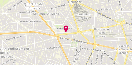 Plan de NIAU Valentine, 20 Rue de la Pépinière, 75008 Paris