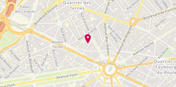 Plan de COISNON Marie Christine, 7 Rue Anatole de la Forge, 75017 Paris
