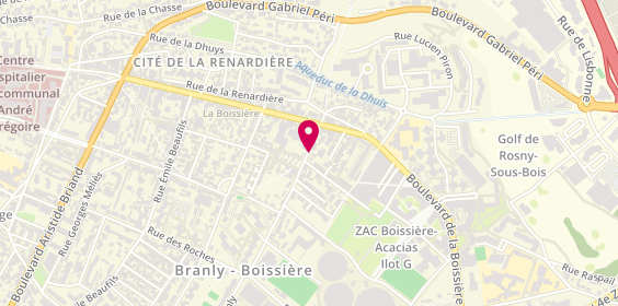 Plan de GARRIGOS Catherine, 202 Rue Edouard Branly, 93100 Montreuil