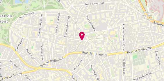 Plan de BOUJNAH MOKNI BESSAM, 46 Rue des Solitaires, 75019 Paris