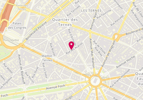 Plan de TULLIO Catherine, 28 Rue des Acacias, 75017 Paris